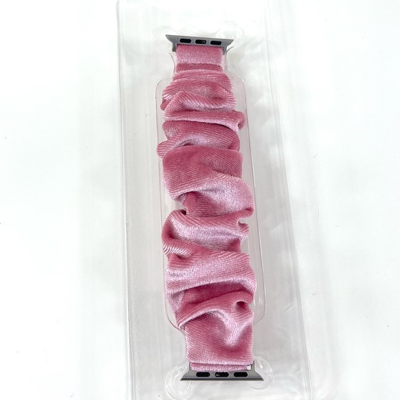 Blackweb Scrunchie Pink/Rose Apple Watch Band - 38/40/41 mm ~ NEW ~ Never Used - Picture 2 of 13
